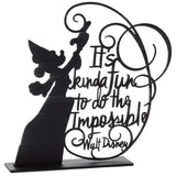 Disney Sorcerer Mickey Do the Impossible Metal Quote Figurine