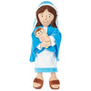 Mother Mary Holding Baby Jesus Stuffed Doll