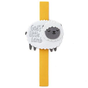 God's Little Lamb Elastic Band Bookmark