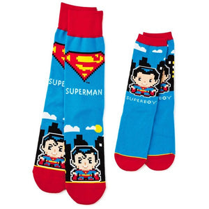 DC Comics™ Superman™ PXL8® Father and Son Socks, Set of 2
