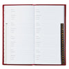 Hallmark Red Faux Leather Slim Address Book