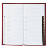 Hallmark Red Faux Leather Slim Address Book