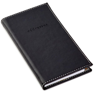 Hallmark Black Faux Leather Slim Address Book