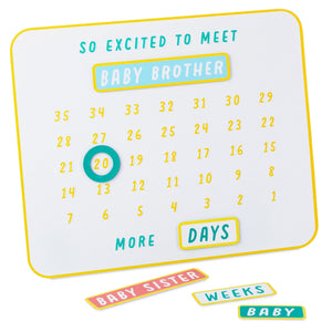 Hallmark So Excited to Meet You Magnetic Baby Countdown Board
