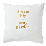 Hallmark DaySpring Candace Cameron Bure Dream Big Pray Harder Throw Pillow