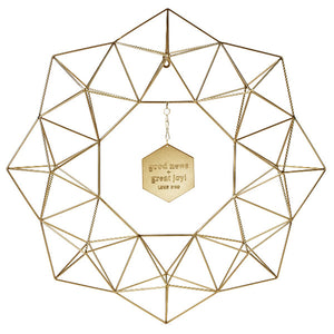 Hallmark DaySpring Candace Cameron Bure Geometric Metal Wreath