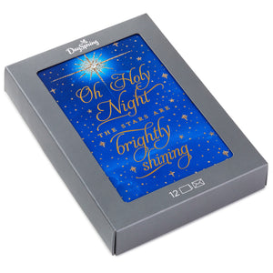 Hallmark Oh Holy Night Religious Boxed Christmas Cards, Pack of 12