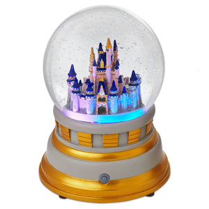 Hallmark Walt Disney World 50th Anniversary Castle Snow Globe With Light and Sound