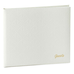 Hallmark Ivory Botanical Pattern Guest Book