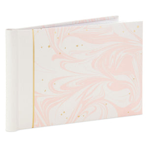 Hallmark Pink and White Marble Slim Photo Album