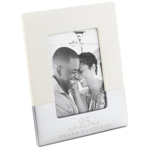 Hallmark 25 Years Together Ceramic Picture Frame, 5x7