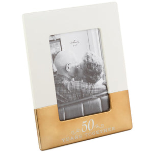Hallmark 50 Years Together Ceramic Picture Frame, 5x7