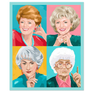 Hallmark The Golden Girls Portrait Blanket, 50x60