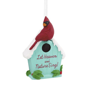 DaySpring Cardinal on Birdhouse Hallmark Ornament