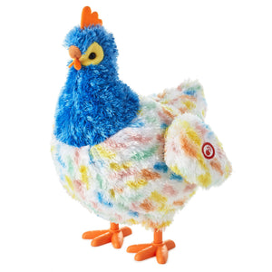 Hallmark Rockin' Springtime Egg-Laying Hen Singing Stuffed Animal With Motion, 12"