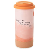 Hallmark Morgan Harper Nichols Dare to Take Time Ceramic Travel Mug, 10 oz.