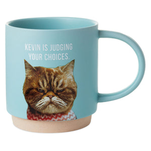 Hallmark Judgmental Cat Funny Mug, 16 oz