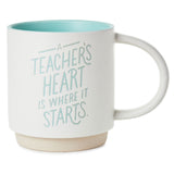 Hallmark A Teacher's Heart Mug, 16 oz.