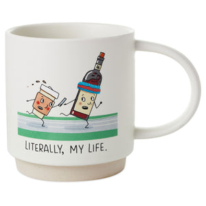 Hallmark Coffee and Wine Relay Funny Mug, 16 oz.