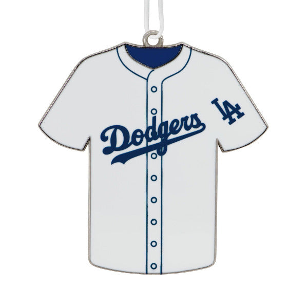 MLB Los Angeles Dodgers Baseball Jersey Metal Hallmark Ornament
