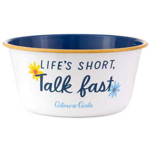 Hallmark Gilmore Girls Life's Short, Talk Fast Popcorn Bowl