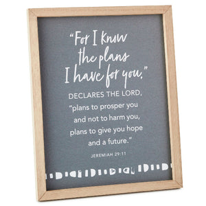Hallmark The Plans I Have For You Framed Quote Sign, 8x10