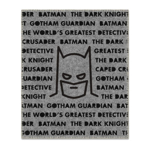 Hallmark DC Comics™ Batman™ Titles Throw Blanket, 50x60
