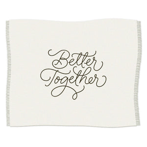 Hallmark Better Together Embroidered Throw Blanket, 80x60