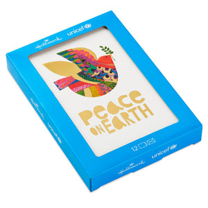 Hallmark UNICEF Patchwork Dove Christmas Cards, Box of 12