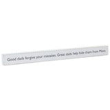 Hallmark Great Dads Wood Quote Sign, 23.5x2