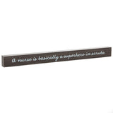 Hallmark Nurse is Superhero in Scrubs Wood Quote Sign, 23.5x2