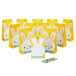 Hallmark Bunny in Bow Tie 12-Pack Easter Goodie Bags With Stickers