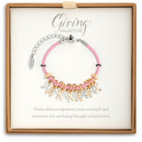 Pink Ribbon Giving Charm Bracelet