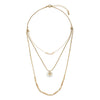 Demdaco Champagne Your Journey Layered Love Necklace, 24"