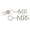 MR & MRS Silver Keychain Set of 2