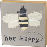 Block Sign - Bee Happy