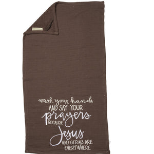 Hand Towel - Jesus And Germs Are Everywhere