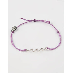 Pura Vida Delicate Wave Purple Bracelet