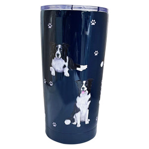 Border Collie Stainless Steel 16 Oz. Tumbler