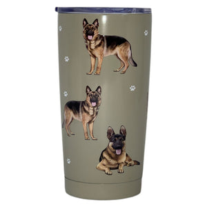 German Shepherd Stainless Steel 16 Oz. Tumbler