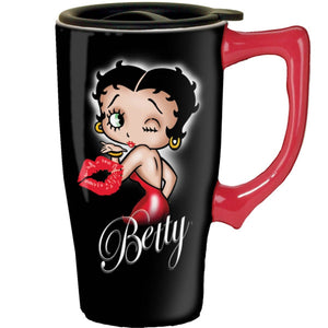 Spoontiques Betty Boop Travel Mug - Black