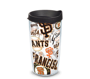 San Francisco Giants MLB® Logo Black Lid 16 oz Tervis Tumbler 