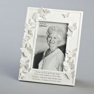 Butterfly Memorial Picture Frame So Loved So Missed So Very Dear Holds a 4"x6" Photo