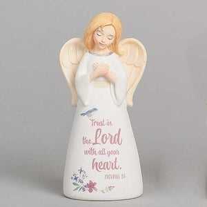 Trust in the Lord with All Your Heart Small Angel Figurine