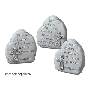 Encouraging Scripture Verses Garden Rock