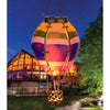 Hot Air Balloon Solar Lantern Stripe Small 15"