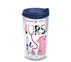 Nurse Life Navy Lid 16 oz  Tervis Tumbler 