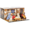 Canine Creche Christmas Pageant Dog with Blanket Holy Family with Three Kings Nativity Scene Figurine Set of 7