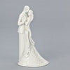 White Bride and Groom Wedding Cake Topper Figurine