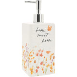 Meadows of Joy Butterfly Floral Soap Lotion Dispenser Home Sweet Home